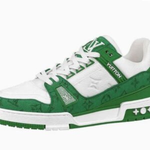 LOUIS VUITTON LOUIS VUITTON LV Trainers 'White with Green Monogram' 1A9JI1