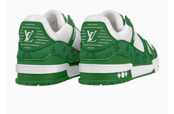 LOUIS VUITTON LOUIS VUITTON LV Trainers 'White with Green Monogram' 1A9JI1 - Image 3