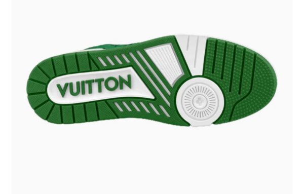 LOUIS VUITTON LOUIS VUITTON LV Trainers 'White with Green Monogram' 1A9JI1 - Image 4