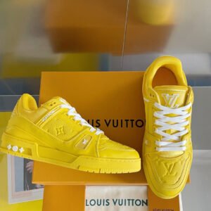 Louis Vuitton Trainer Yellow Monogram Sneaker Shoe