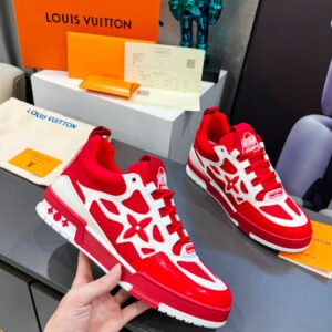 Louis Vuitton LV Skate Trainers Red Sneaker Shoes